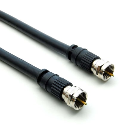 F-Type Screw-on RG6 Cable Black- 3ft